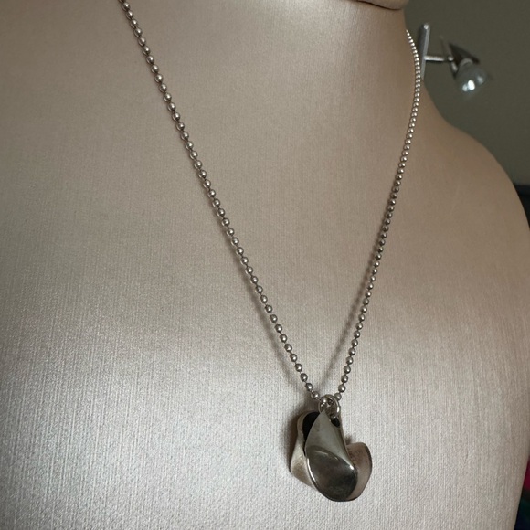 Jessica Elliot Sterling Silver Fortune Cookie Necklace - Picture 6 of 7